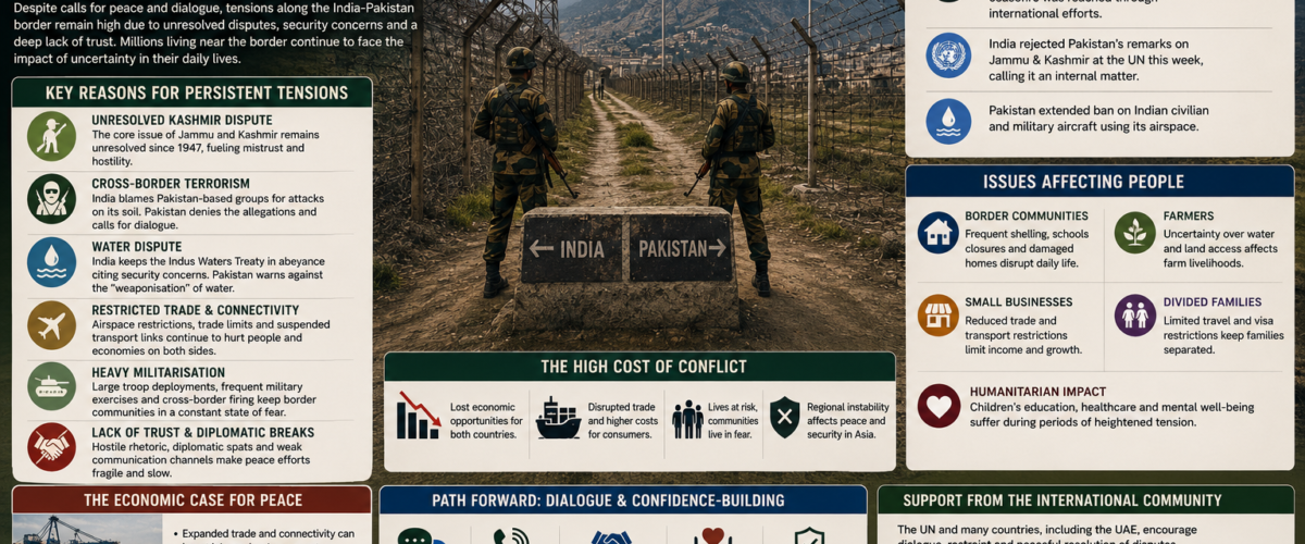 Why Border Tensions Between India and Pakistan Continue to Persist