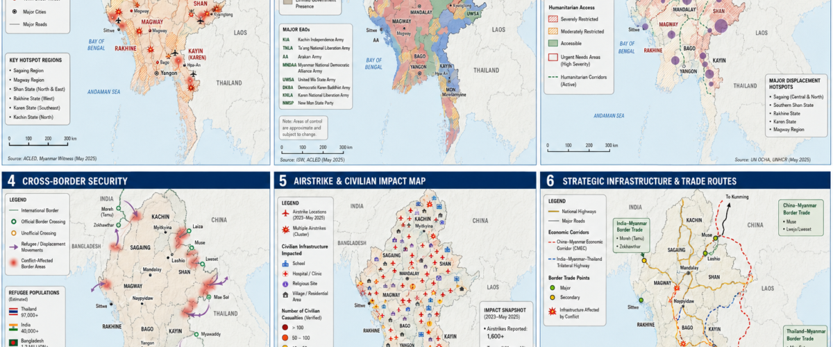 Myanmar Civil War Deepens as Junta Faces Expanding Resistance, Leaving Civilians Caught in the Middle
