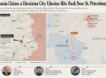 Putin Falsely Claims Capture of Eastern Ukrainian City as Ukraine Hits Oil and Naval Targets Near St. Petersburg